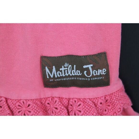 Matilda Jane Enchanted Garden Fripp Island Desert Rose Big Ruffles Size 8 - Picture 5 of 7